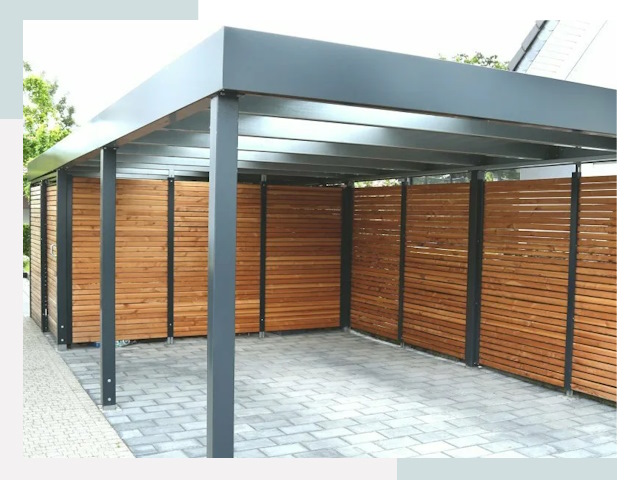 Навесы для парковки в Кызыле