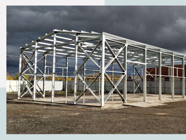 Двускатные ангары в Кызыл от 622 руб. за квадрат