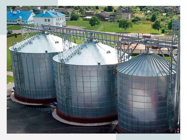 Металлические силосы в Кызыле