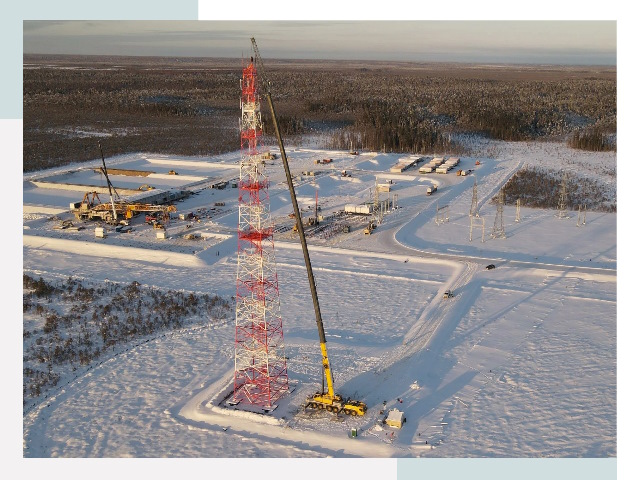 Мачты связи в Кызыле