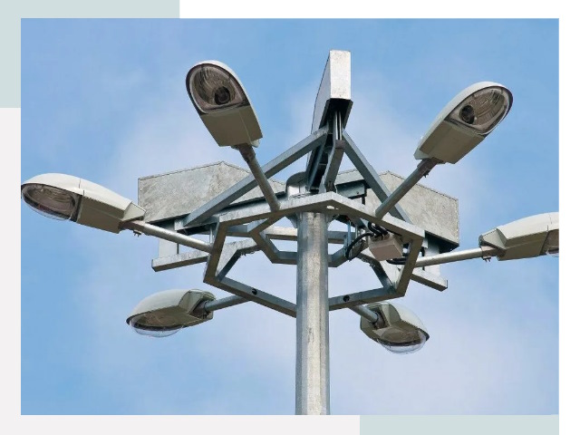 Монтаж осветительных мачт в Кызыле