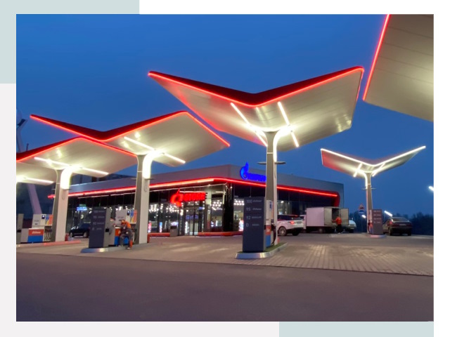 Навесы для АЗС в Кызыле