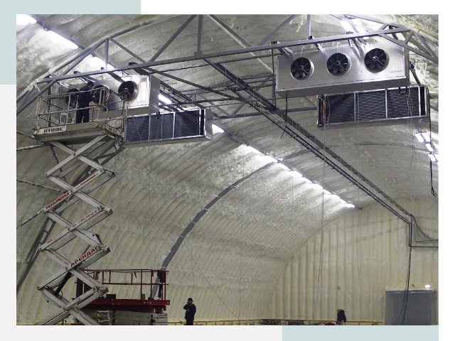 Оснащение ангаров в Кызыле